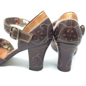 Kenzie Heels with floral cutout design